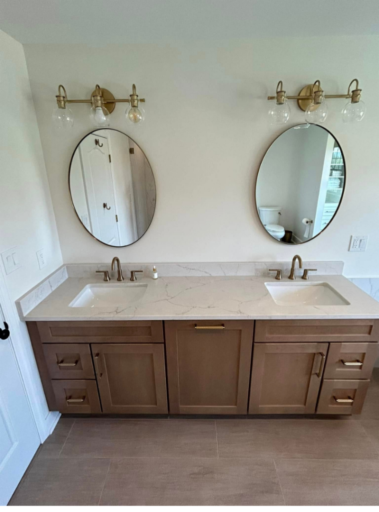 Bathroom remodel Pittsburgh PA vanity and fixtures