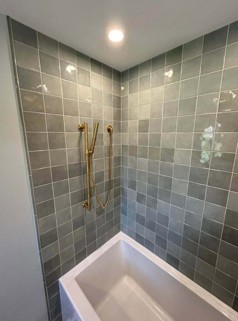 New bathtub tile work from a remodel in Pittsburgh