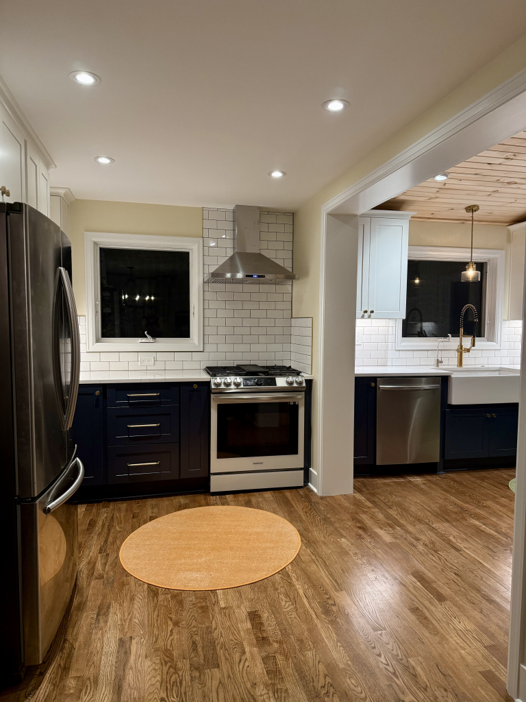 Kitchen Updated kitchen with flooring, tile, cabinets, countertops, and appliances in Pittsburgh,